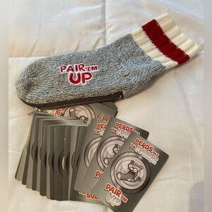 Pair'Em Up Gray and Red Socks